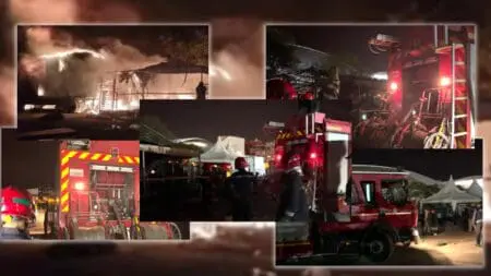 خسائر مهمة بحريق بسوق “حومة الشوك” بطنجة