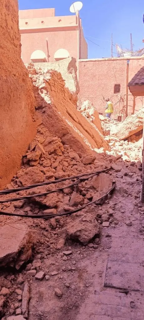 انهيار منزل بالمدينة العتيقة بمراكش