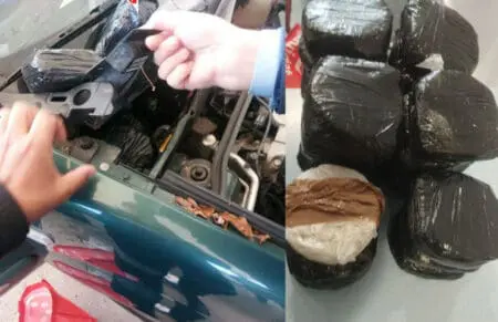 حجز 13 كلغ من الهيروين داخل محرك سيارة بميناء طنجة