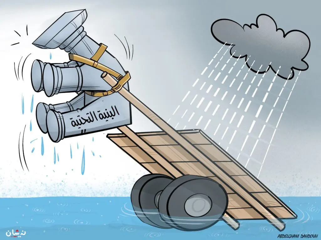 أمطار الخير تفضح البية التحتية للمدن!!