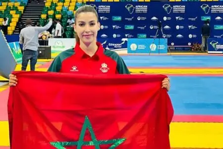 المغربية أميمة البوشتي تتأهل لتواجه المصنفة الأولى عالميا في التايكوندو