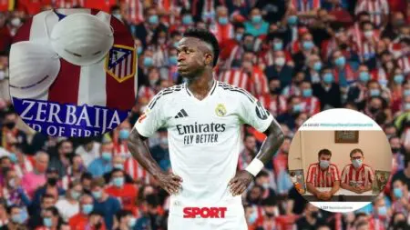 جماهير برشلونة وأتلتيكو مدريد تسخر من فينيسيوس بعد فشله في الفوز بالكرة الذهبية