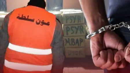 ضبط عون سلطة و مستشار جماعي في حالة تلبس بتهريب 9 أطنان من الحشيش