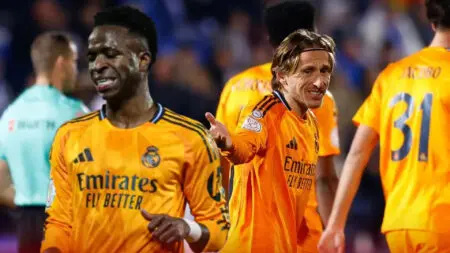 أنشيلوتي ينتصر لمودريتش بعد شجاره مع فينيسوس