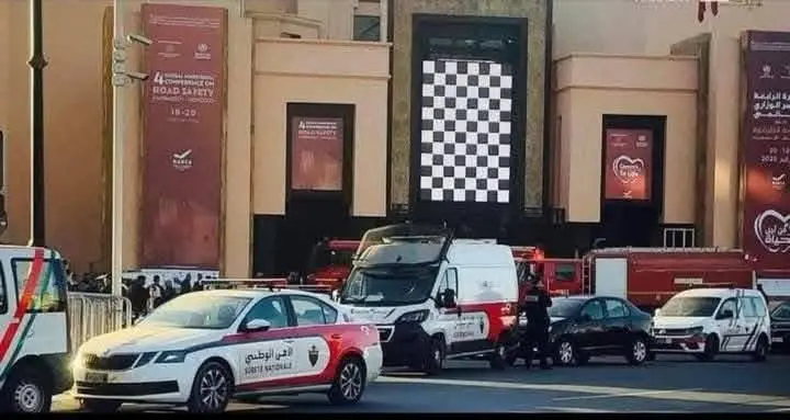 وفاة شخصين وإصابة ثلاثة في حريق بقصر المؤتمرات بمراكش