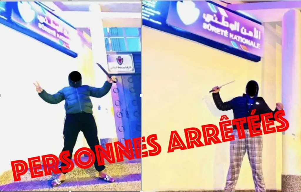 استعراض بالأسلحة أمام دائرة شرطة بالبيضاء يطيح بمشتبهين في أبي الجعد