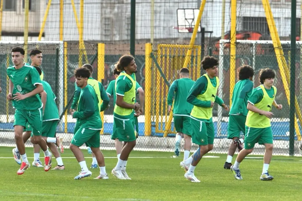 المنتخب الوطني لأقل من 17 سنة ينهي تدريباته لمواجهة جنوب إفريقيا