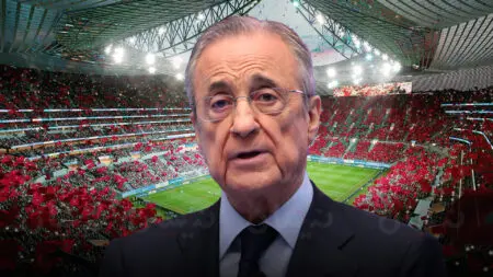 رئيس ريال مدريد يُشعل غضباً في إسبانيا بسبب ملعب “الحسن الثاني”