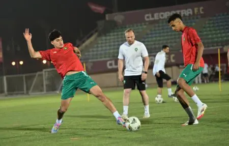 أشبال الأطلس يضعون آخر اللمسات قبل نهائي “الكان” ضد جنوب إفريقيا