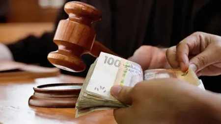 مسؤول قضائي بارز أمام القضاء بتهم الرشوة والتخابر والتشهير