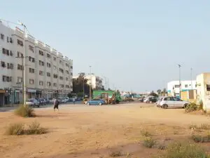 شارع ابن الهيثم، أبرز شوارع عامر، يظهر في صورة مهترئة تغمره الحفر والأتربة، شاهداً على غياب أبسط أشكال التأهيل