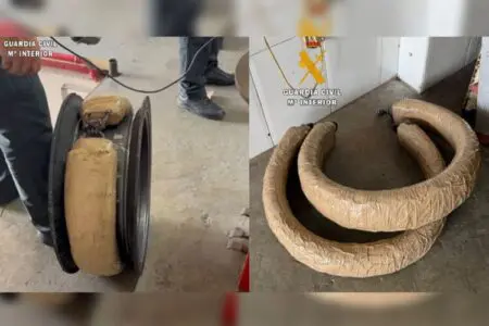 سيارة مرسيدس معدّلة بعجلات مليئة بالحشيش تقود إلى السجن