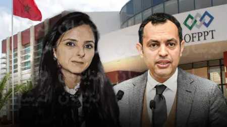 "يونس السكوري" وزير الادماج الاقتصادي والمقاولة الشغرى والشغل والكفاءات و "لبنى اطريشا"، المديرة العامة لمكتب التكوين المهني وإنعاش الشغل ( صورة مركبة )