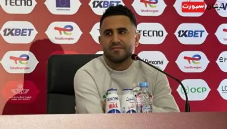 محرز: استُقبلنا بشكل جميل في المغرب والأجواء تعكس روح الأخوة بين الشعبين