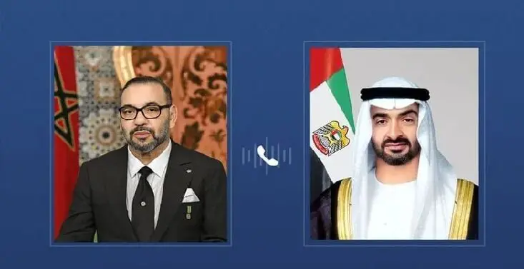 اتصال هاتفي بين الملك محمد السادس والشيخ محمد بن زايد يبحث الاعتداءات الإيرانية