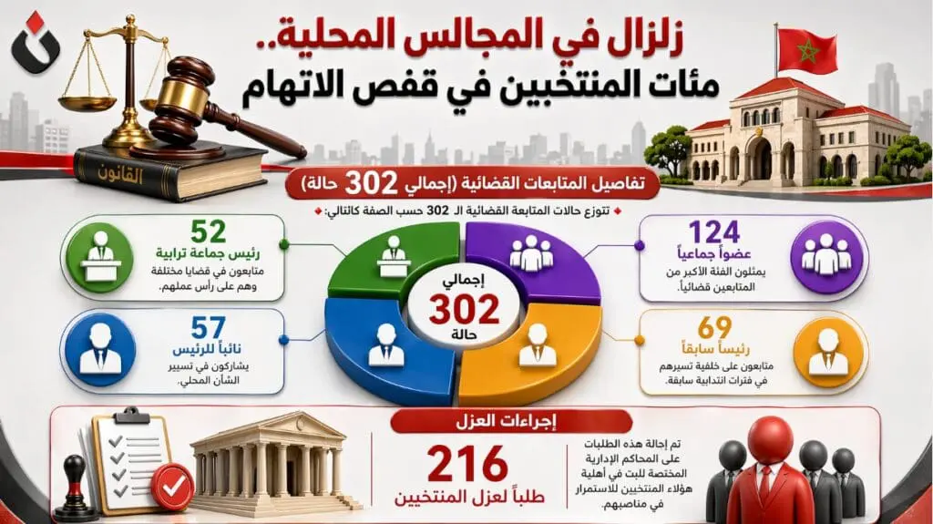 زلزال في المجالس المحلية.. مئات المنتخبين في قفص الاتهام.
