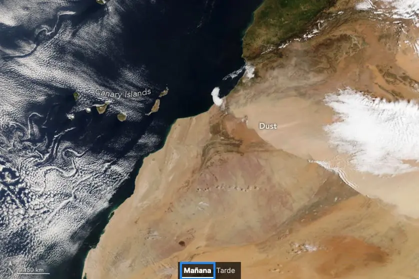“ناسا” ترصد عاصفة غبارية ضخمة في المغرب متجهة نحو جزر الكناري