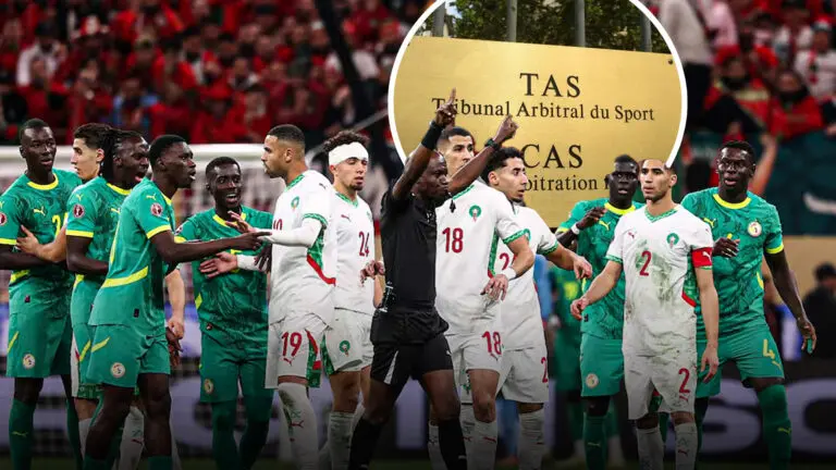 طاس تحدد 8 أكتوبر موعدا للنظر في طعن السنغال ضد تتويج المغرب بالكان